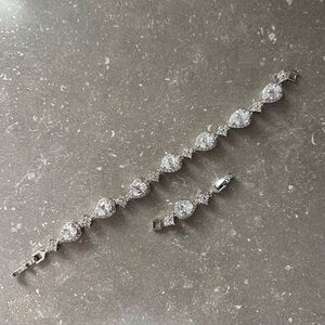 Elegant Silver Bridal Bracelet